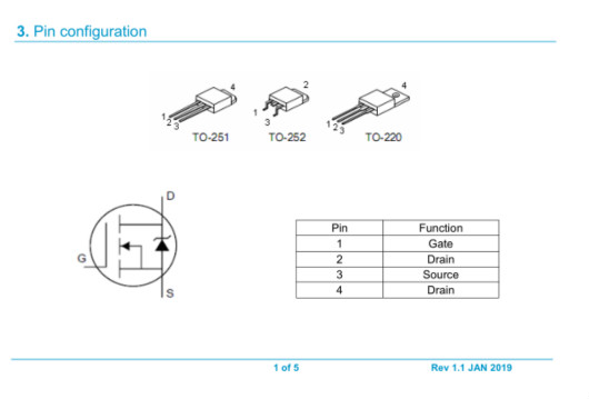 50n03參數中文 MOS管電路符號說明 30V50A內阻低 當天發貨-KIA MOS管