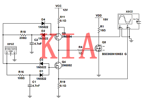 MOS管，圖騰柱，電路