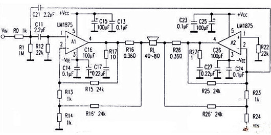 BTL功率放大器 BTL功率放大器