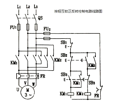 電動機(jī)正反轉(zhuǎn)電路圖