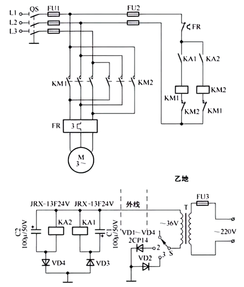 電動機(jī)正反轉(zhuǎn)電路圖