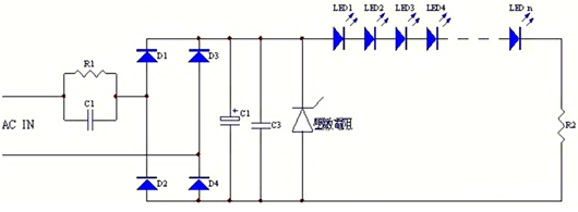 電容降壓電路,電容降壓LED驅(qū)動(dòng)、鋰電池充電電路-KIA MOS管