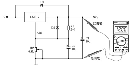 三端穩壓器測量