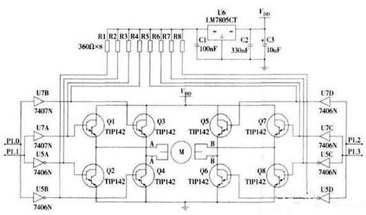 兩相步進(jìn)電機(jī)驅(qū)動(dòng)電路