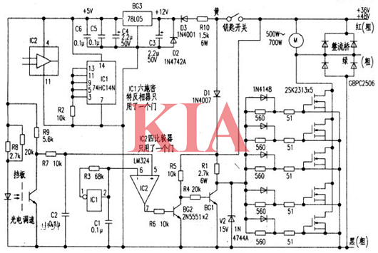 有刷控制器,電動車控制器,接線