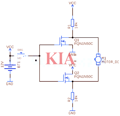 ?直流電機驅動器工作原理詳解-KIA MOS管