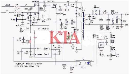 24v開關電源電路